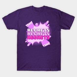 Funny Regrets Remorse Cartoon YOLO Blast T-Shirt